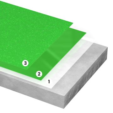 Epoxywinkel 3-laags Antislip Vloercoating