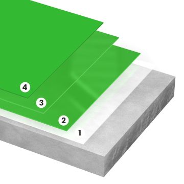 Epoxywinkel 4-laags Mat Vloercoating