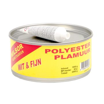 Polyesterplamuur wit set 2.00 kg *